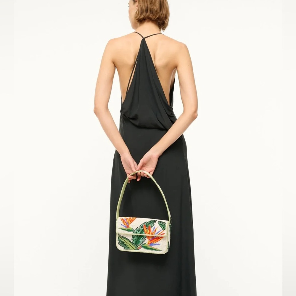STAUD TOMMY BEADED BAG | BIRDS OF PARADISE